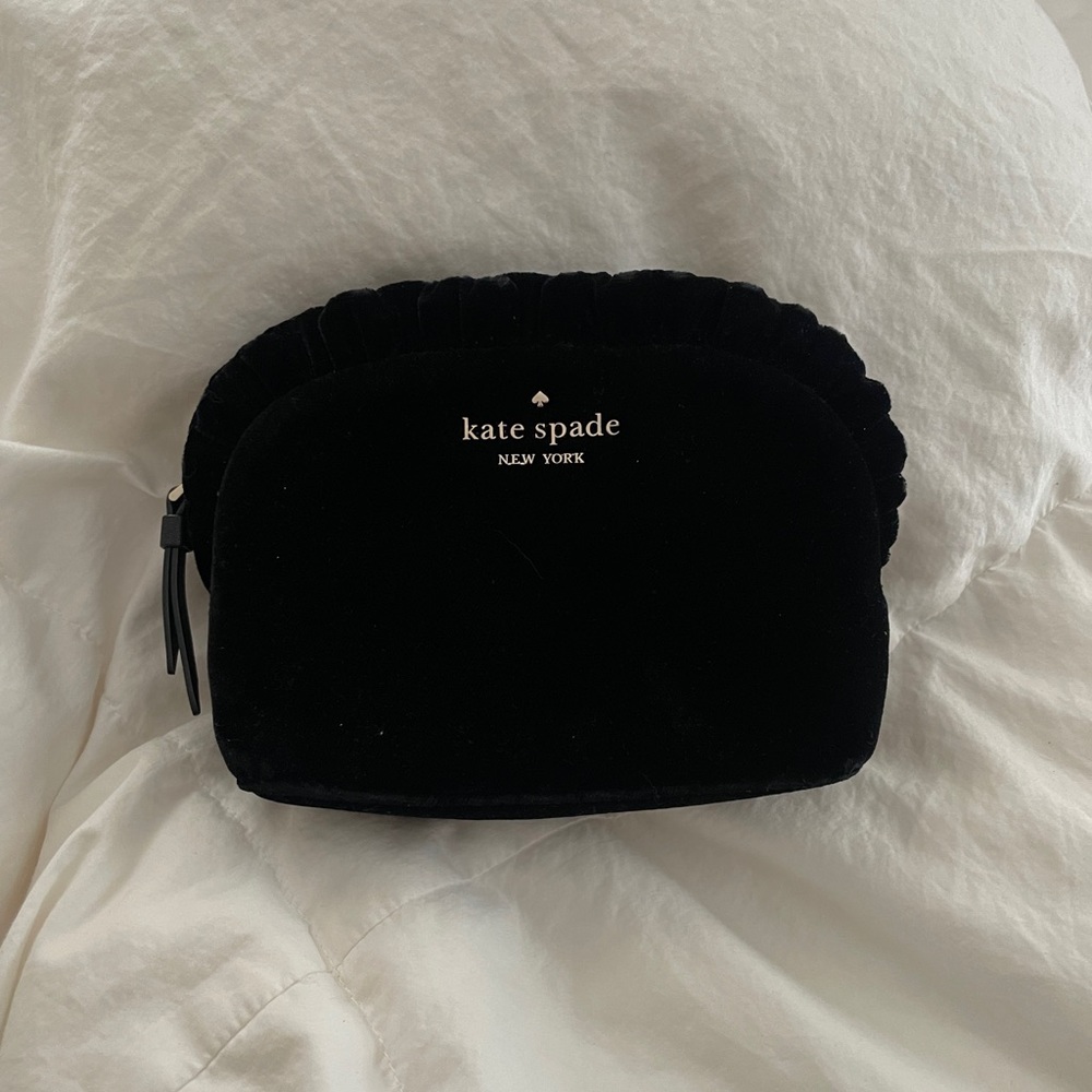 Black Velvet Seashell Kate Spade Clutch